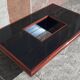 Signed coffee table (Jean Claude Mahey, 70s)