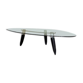 Murano art glass dining table by Maurice Barilone for Roche Bobois