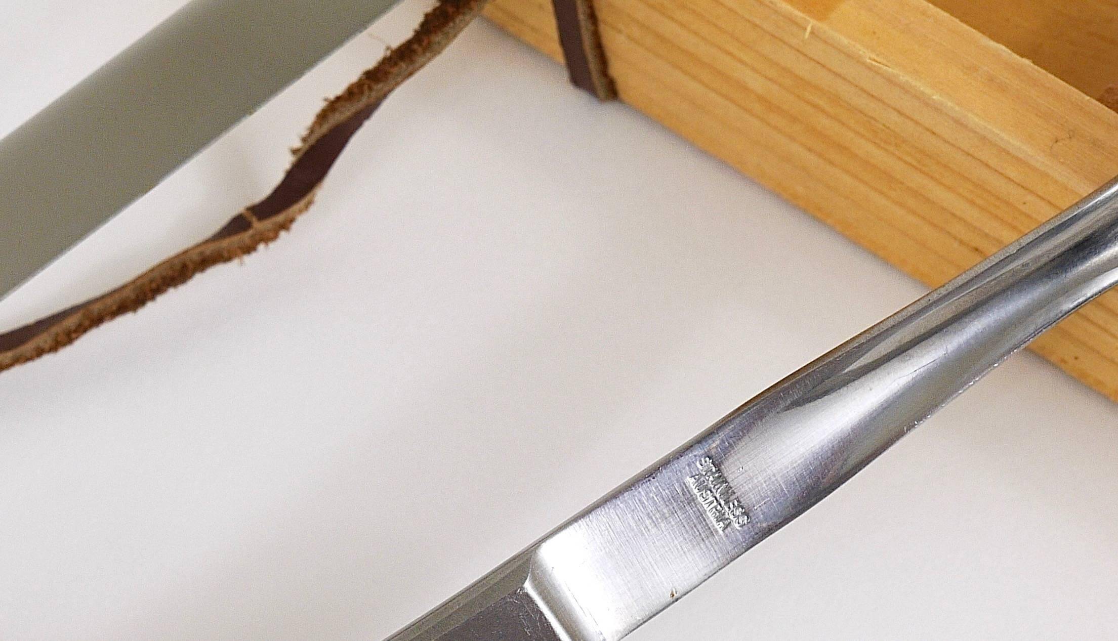 Knife and carving fork box Helmut Alder Amboss 2050, Austria, 1950s