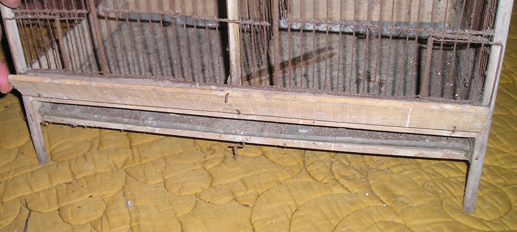 Old wooden bird cage