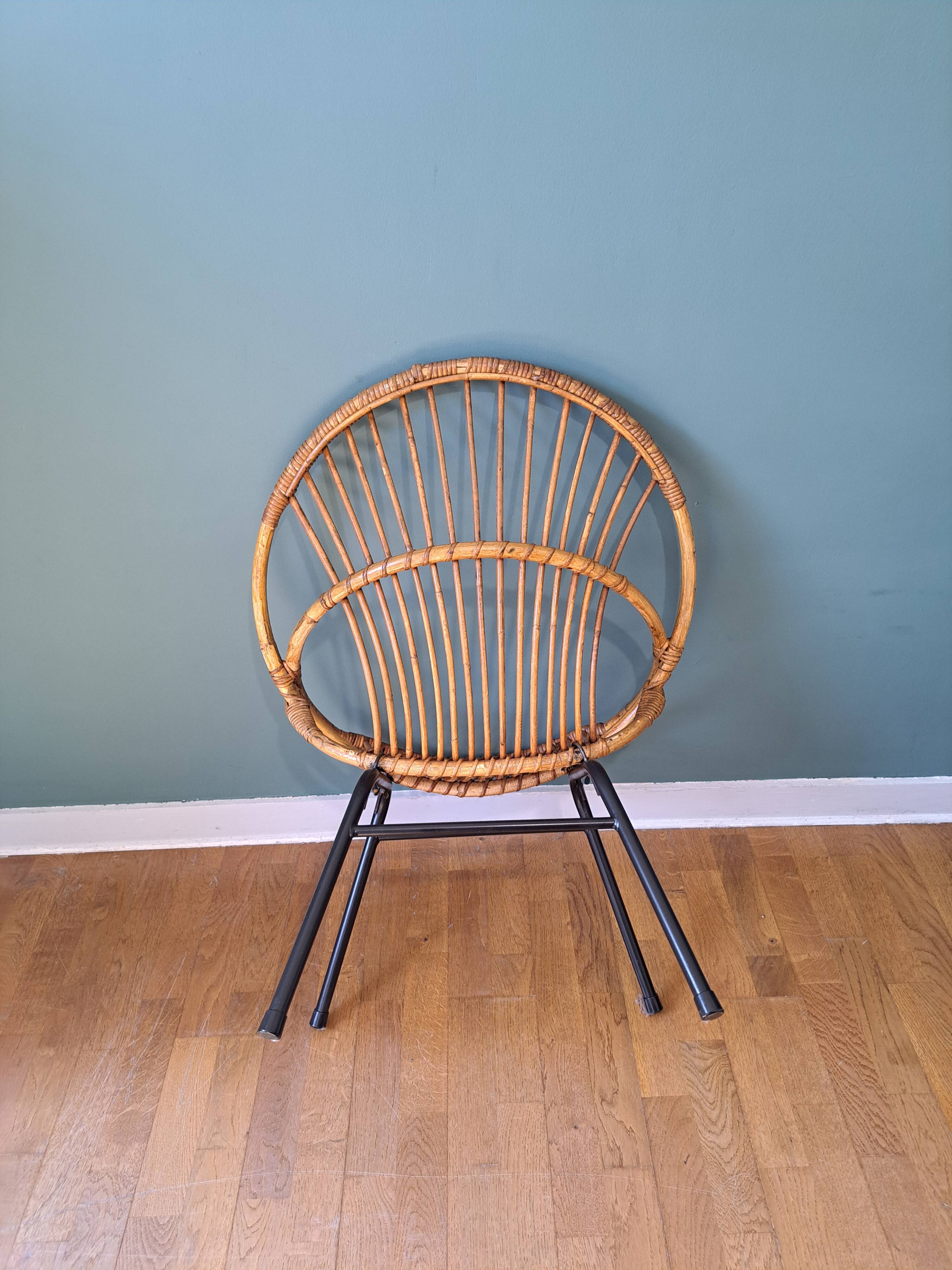 Rattan armchair
