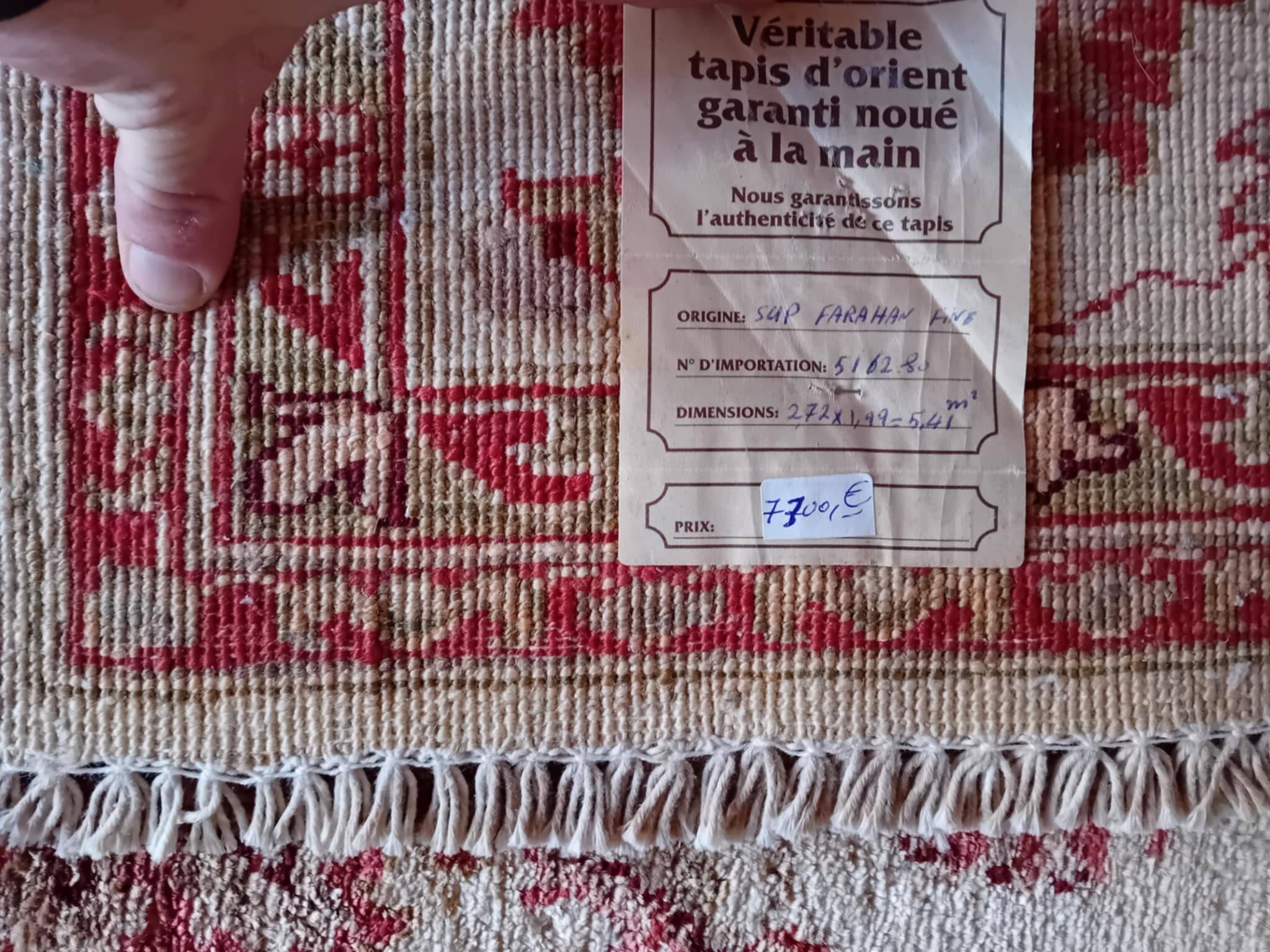 Tapis Pakistanais Farahan fait main 272x199cm