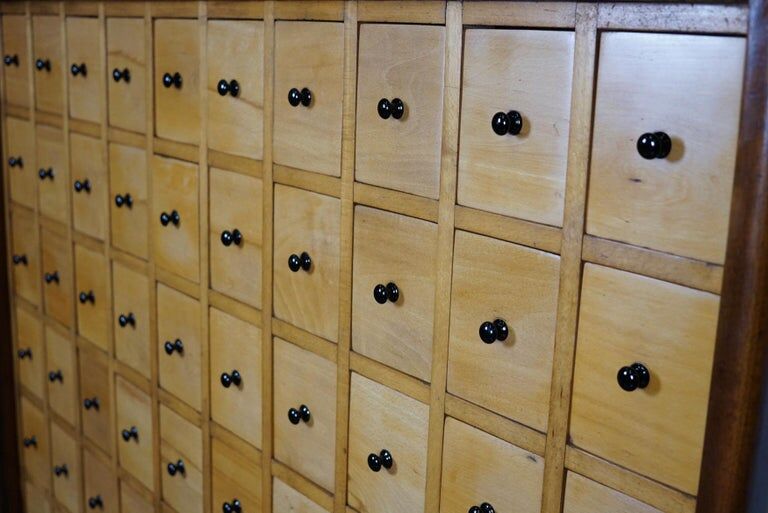 Dutch industrial apothecary's cabinet of the 20th century