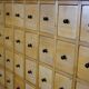 Dutch industrial apothecary's cabinet of the 20th century