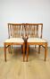 Vintage chairs beige velvet - set of 4