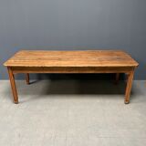 Large oak farmhouse table from France, early 1900s