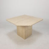 Italian Travertine Coffee Table, 1980s