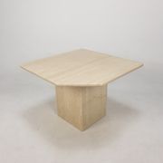 Italian Travertine Coffee Table, 1980s