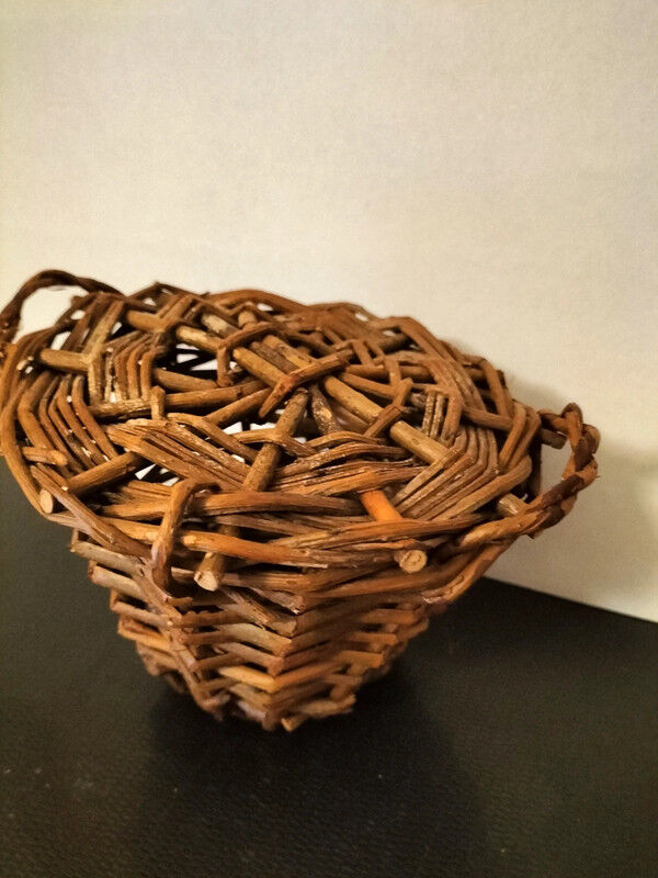 Old basket for collectible doll