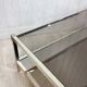 Vintage brass coffee table, mirror and smoked glass