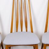 Set of 6 eva vintage chairs in Teak Niels Koefoe Hornslet Midcentury 60s