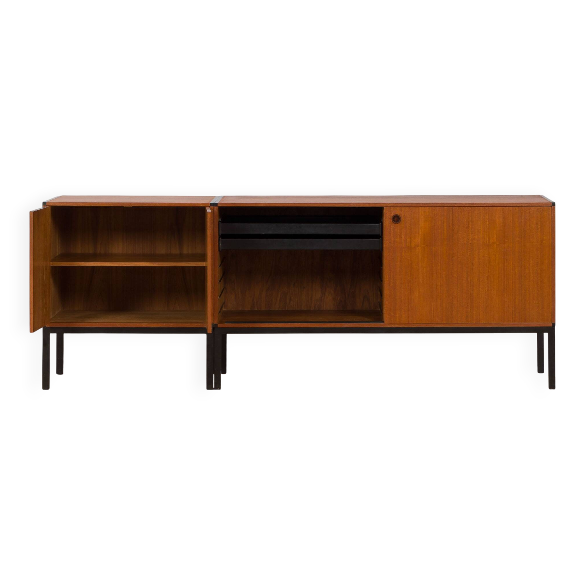 Set of 2 teak credenzas by Aksel Kjersgaard Danish sideboard, 1960s