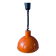 Orange enamelled metal suspension by Fog & Mørup by Jo Hammerborg.