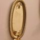 Vintage Swedish Oval Wall Sconces in Brass