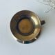 Old bronze church candle holder