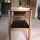 Vintage wooden trolley, vintage design trolley, rolling furniture, servant