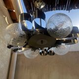 Chrome chandelier Space age 70s