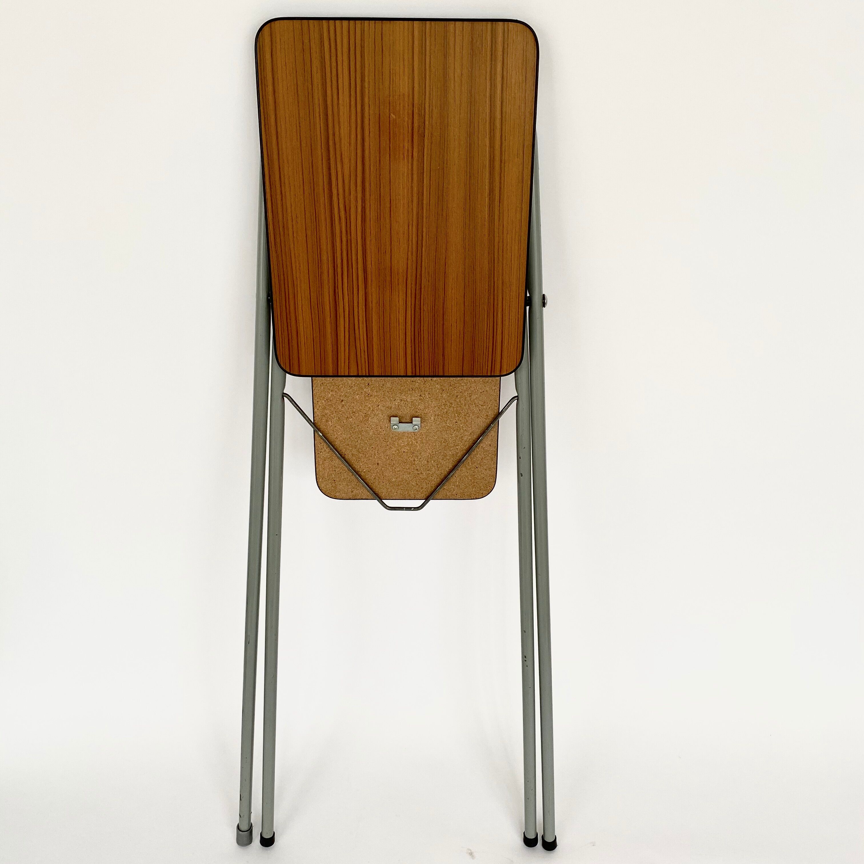 Metal and formica projector support, vintage 60s and 70s