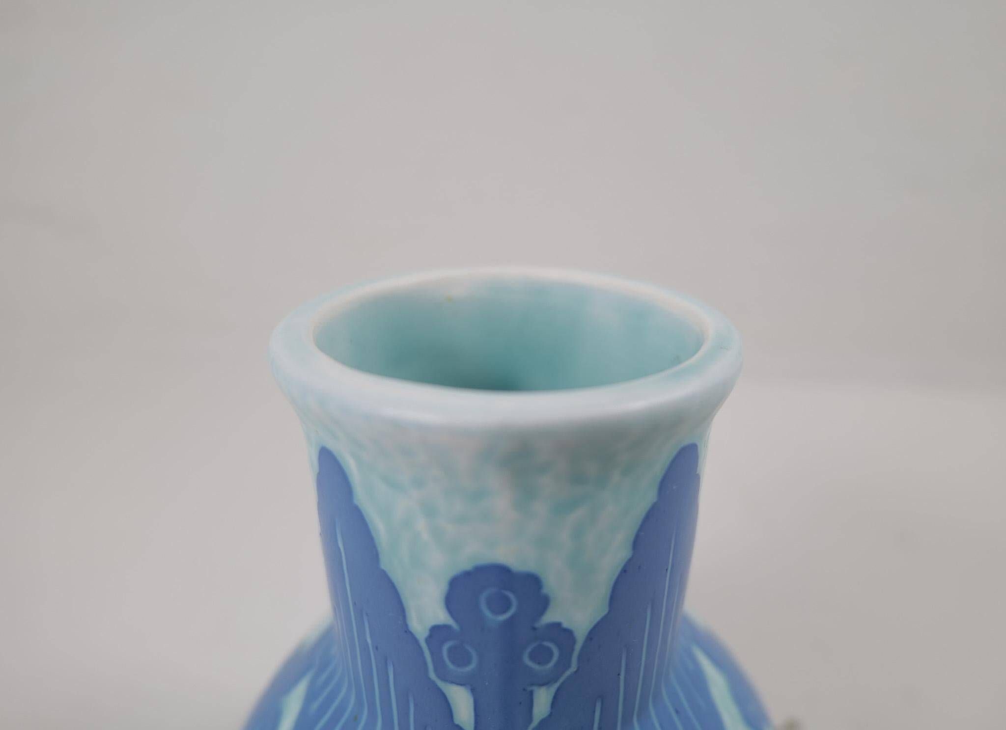 Vase Art Déco Sgraffito Gustavsberg Josef Ekberg Suède 1922