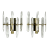 Sciolari, set of two large sconces in glass and gilded brass. Italy 1970s