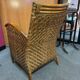 Pair of colonial wicker armchairs