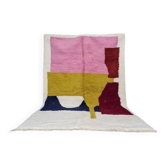 Tapis berbère en laine fait main traditionnelle taille 100 x 200 cm