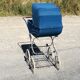 Vintage Landau Aubert duck blue velvet - 70s