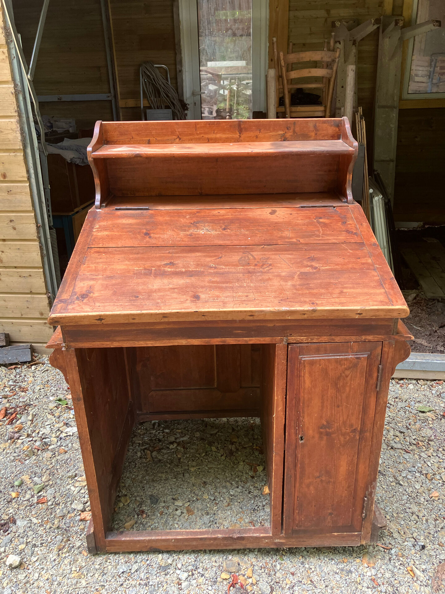 Petit comptoir bureau vintage