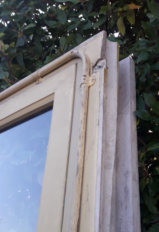 Wooden canopy 3 windows with bellows and abbatant