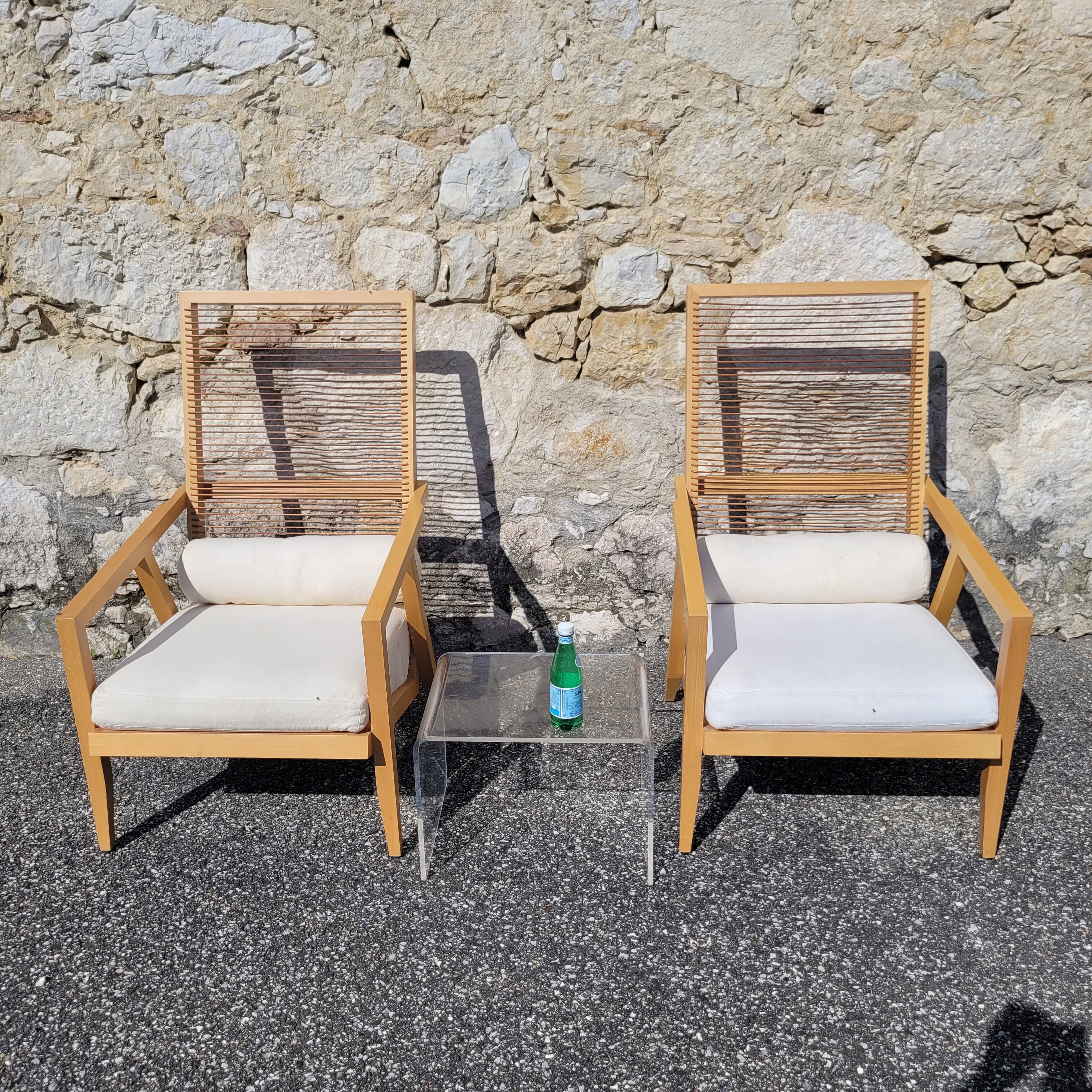 Pair of vintage armchairs by Franco Bizzozzero for Pierantonio Bonacina