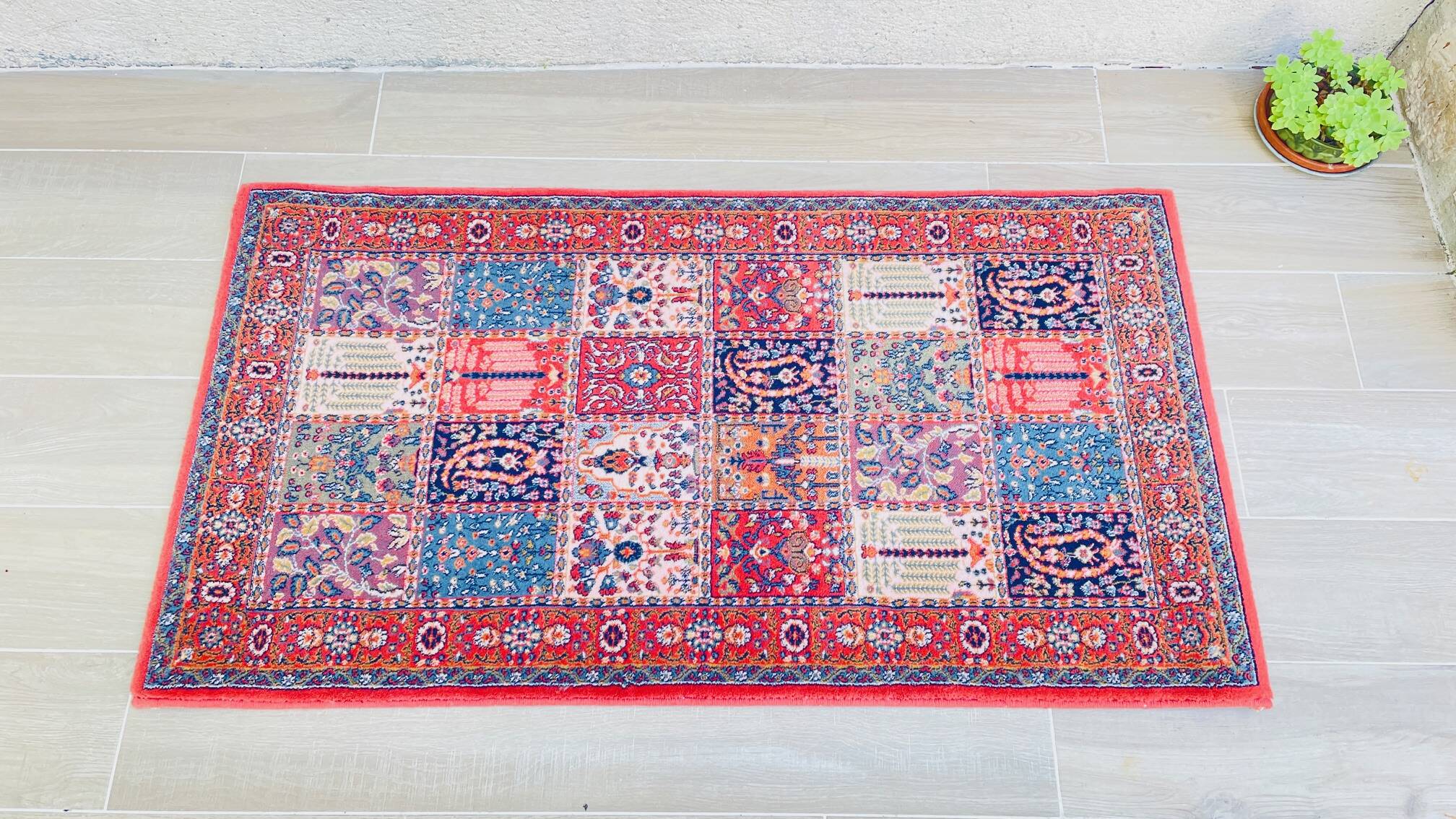 Pair of Vintage Rugs, Art Deco Inspiration