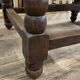 Solid wood farmhouse table with drop-leaves