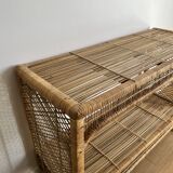Console en buri dans le style fauteuil emmanuelle