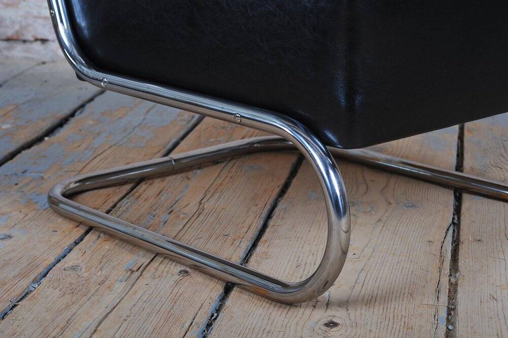 Bauhaus Armchair in Chrome by W. Gispen for Mücke-Melder, Czech, 1930s