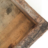 Old wooden workshop drawer