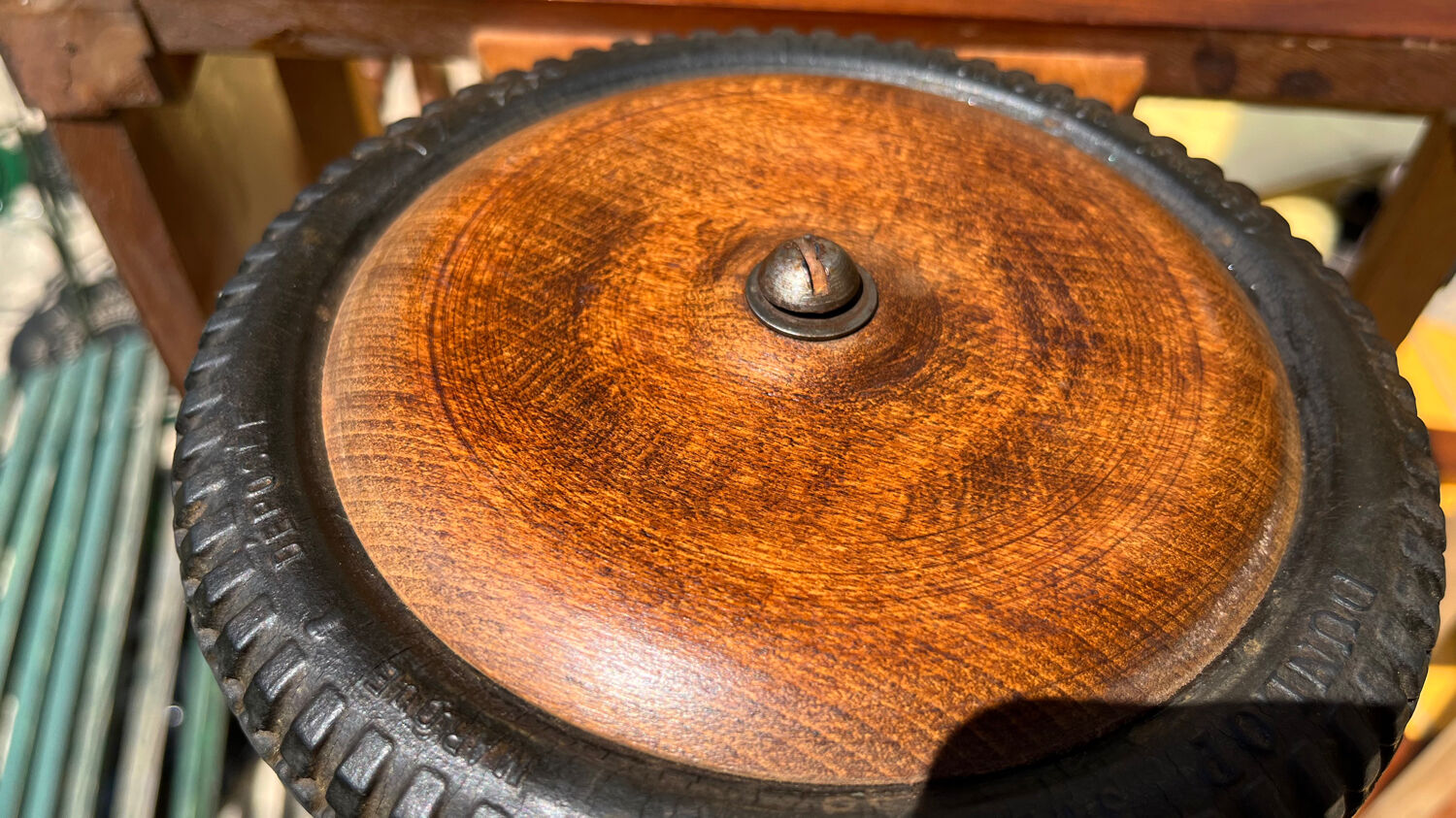 Vintage walnut children's bed