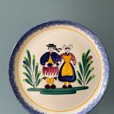 Set of 3 old plates MBFA Pornic, peninsula of Rhuys