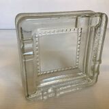 Thick glass ashtray