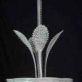 Luxury Barovier & Toso chandelier, Murano Pulegoso glass, 1950s