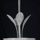Luxury Barovier & Toso chandelier, Murano Pulegoso glass, 1950s