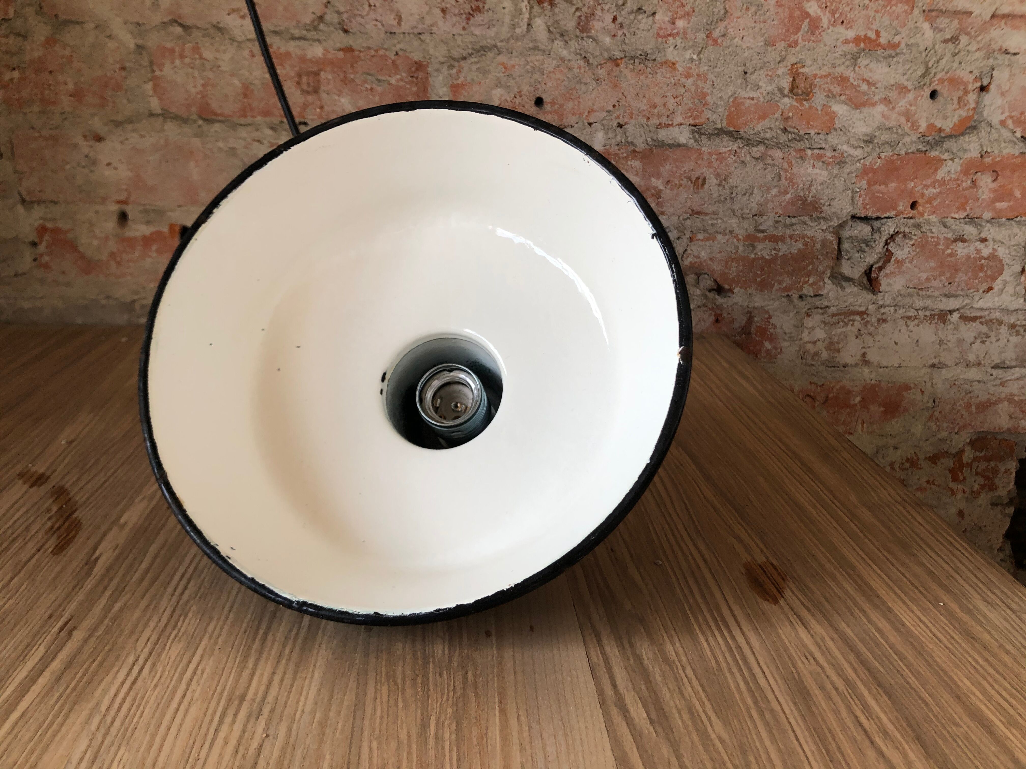 Vintage industrial factory ceiling lamp from wikasy a23, 1960s