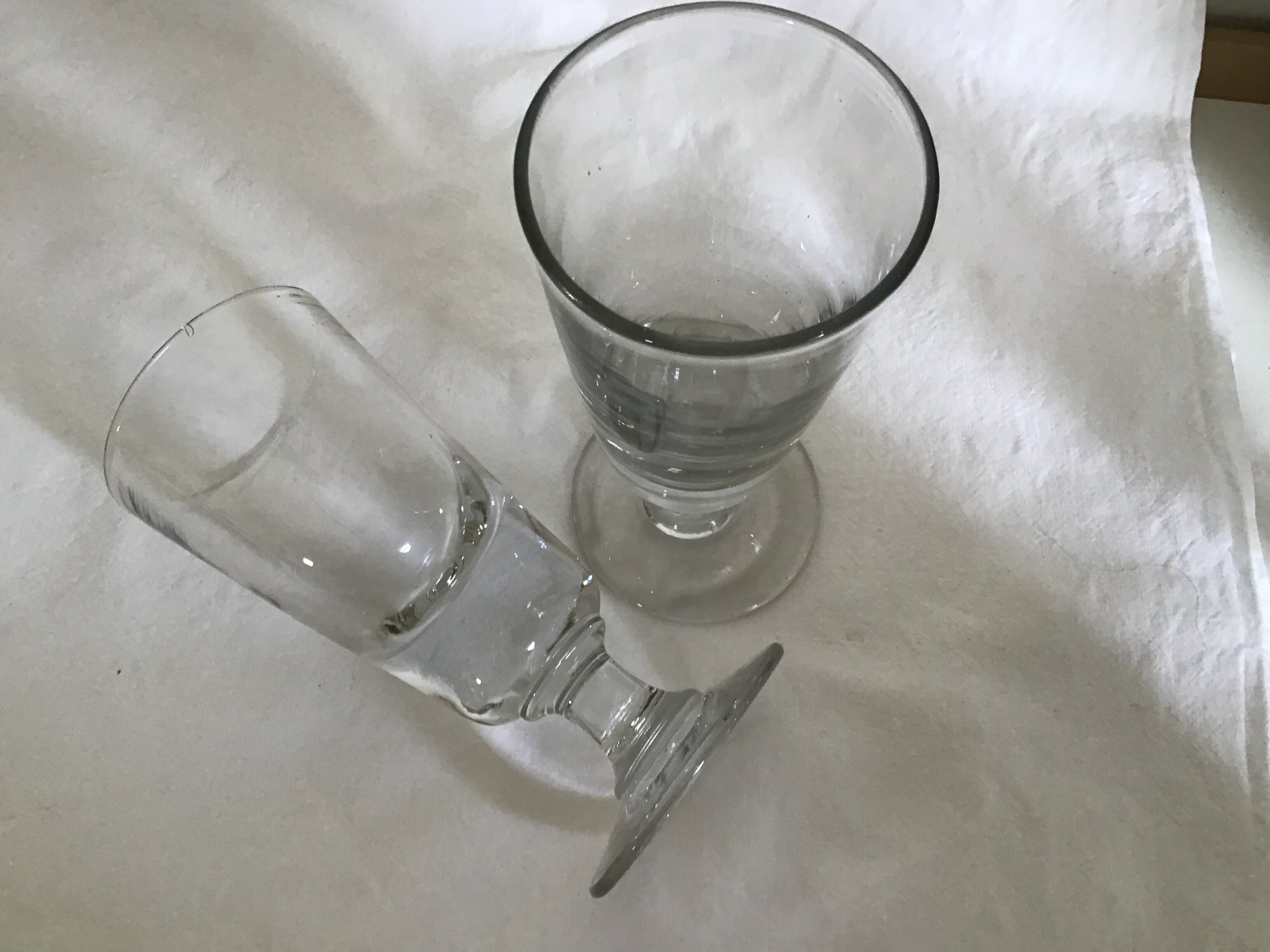 Set of 6 bistro glasses 1900s
