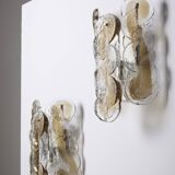 Paire d'appliques en verre julius theodor kalmar, 1960s
