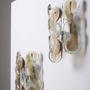 Pair of julius theodor kalmar glass wall lights, 1960s