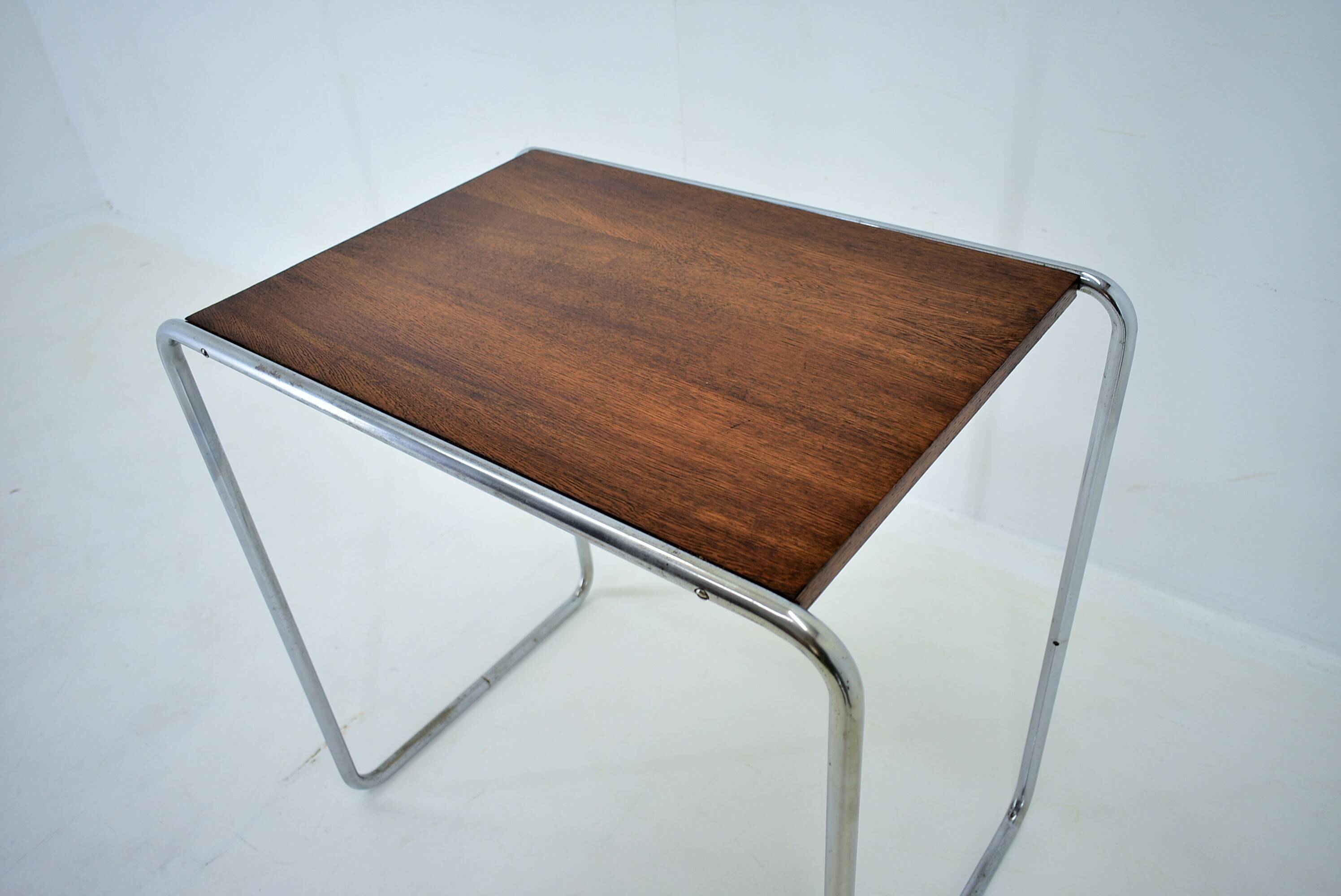 Table Bauhaus Chromée par Marcel Breuer pour Mucke Melder, 1930s