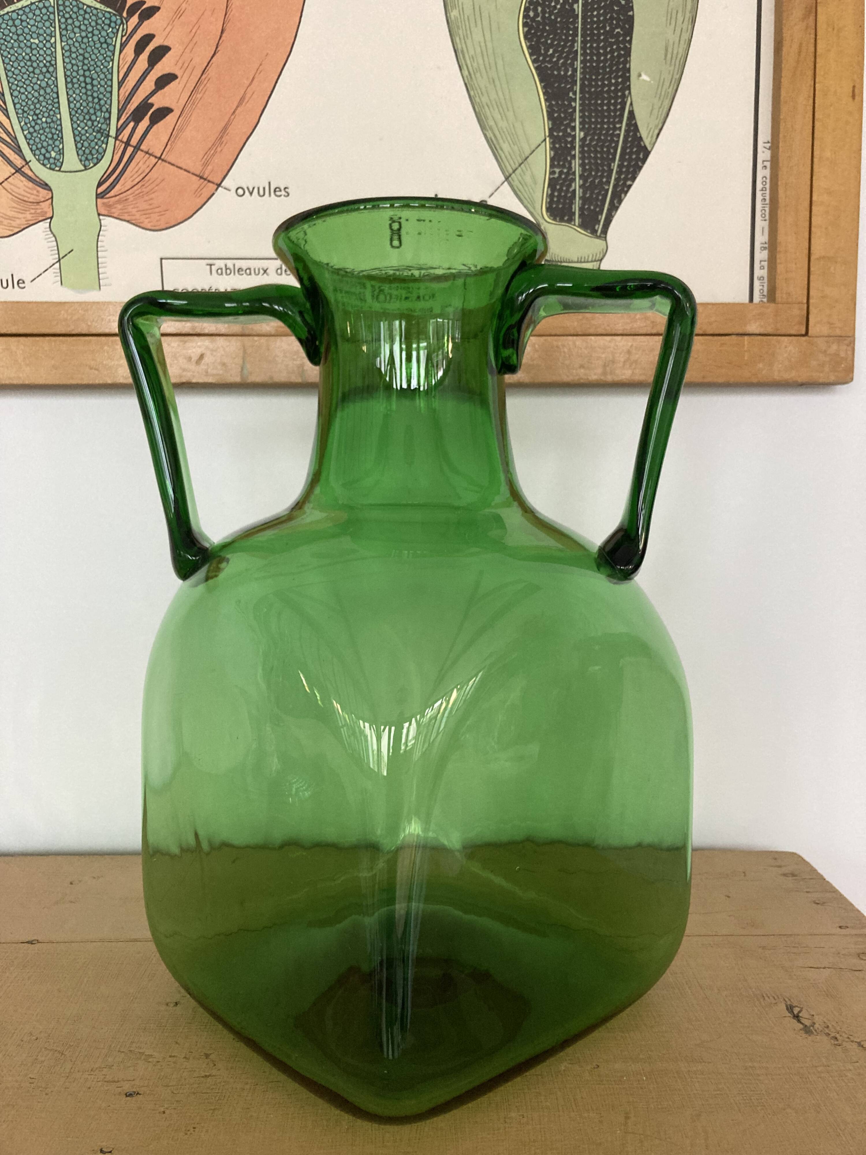 Blown Empoli XL amphora carboy