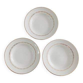 Set of 3 hollow plates Moulin des loups