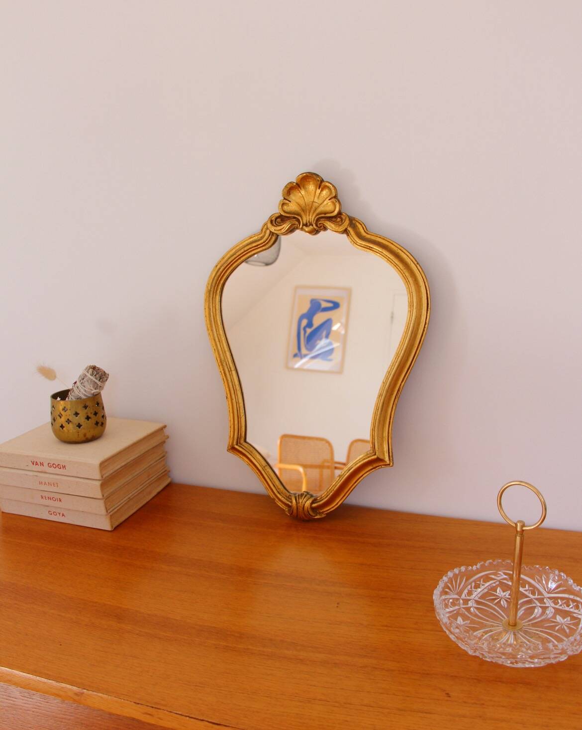 Vintage golden mirror