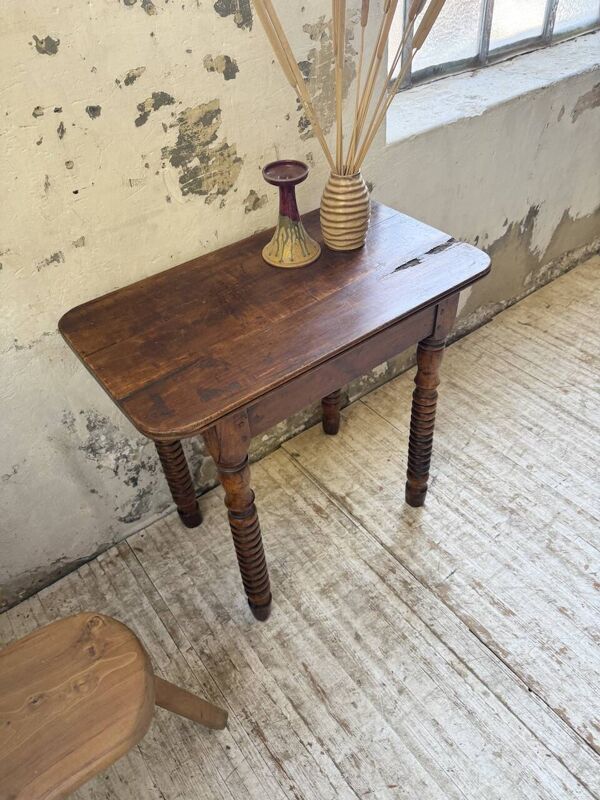 Console table appoint bureau noyer XIXème