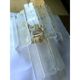 Set of Two Contemporary Venied-White "Alabastro" Listelli Murano Wall Sconces